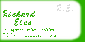 richard eles business card